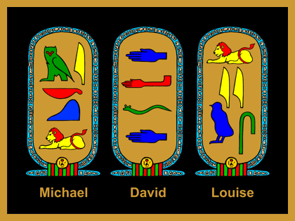 DESIGN YOUR OWN ANCIENT EGYPTIAN CARTOUCHE